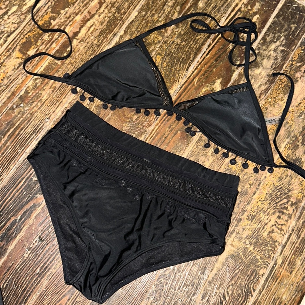 Women’s Tassel High Waisted Bikini